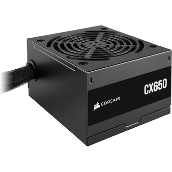 Imagen de referencia para Corsair CX Series CX650 ATX 650W Fuente de Alimentación No Modular - Color Negro - Versión NA - Número de Parte CP-9020278-NA - Peso 2.32kg - Longitud 125mm