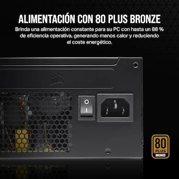 Imagen 4 de Corsair CX Series CX650 ATX 650W Fuente de Alimentación No Modular - Color Negro - Versión NA - Número de Parte CP-9020278-NA - Peso 2.32kg - Longitud 125mm