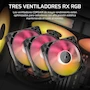 Miniatura de Corsair iCUE Link Titan 360 RX LCD Refrigeración Líquida CPU AIO 360mm Pantalla IPS 2.1" 3x RX120 RGB Ventiladores Hub Incluido Negro