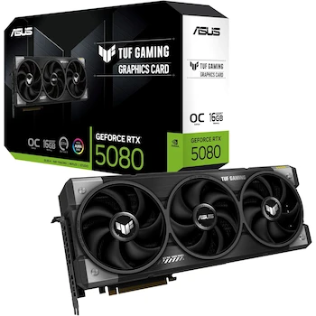 Imagen de referencia para ASUS TUF Gaming GeForce RTX 5080 OC Edition 16GB GDDR7 Negra TUF-RTX5080-O16G-GAMING