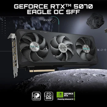 Imagen 2 de GIGABYTE GeForce RTX 5070 Eagle OC SFF 12G GDDR7 12GB 192-bit PCIe 5.0 WINDFORCE Cooling - GV-N5070EAGLE OC-12GD