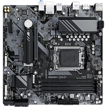 Imagen 4 de GIGABYTE B650M D3HP Micro ATX Motherboard - AM5 / LGA 1718 Socket - AMD Compatible - B650 Chipset