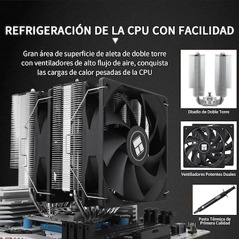 Imagen 4 de Thermalright Phantom Spirit 120 SE CPU Air Cooler Dual Tower 120mm Black