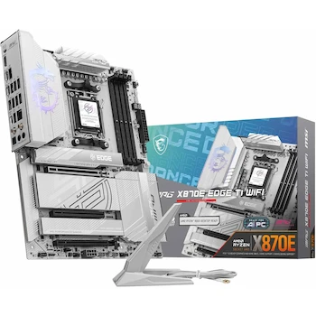 Imagen de referencia para MSI MPG X870E Edge TI WiFi Placa Base ATX Blanca Silver-White AM5 para AMD Ryzen 9000/8000/7000