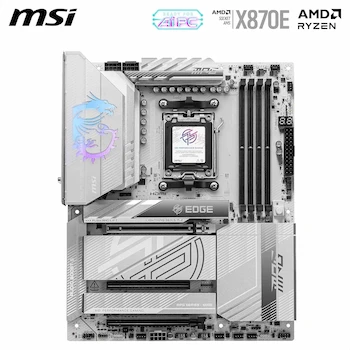 Imagen 2 de MSI MPG X870E Edge TI WiFi Placa Base ATX Blanca Silver-White AM5 para AMD Ryzen 9000/8000/7000
