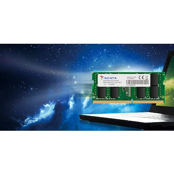 Imagen 2 de ADATA Premier DDR4 8GB 2666MHz SODIMM Memoria RAM para Laptop Modelo AD4S26668G19-SGN Verde