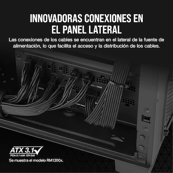 Imagen 4 de Corsair RM850x Shift 850W Fuente de Alimentación Totalmente Modular ATX - Negro