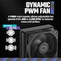 Miniatura de Cooler Master Hyper 212 Black Edition CPU Air Cooler Silencio Series Model RR-212S-20PK-R1 120mm Fan 4 Heat Pipes Black