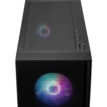 Imagen 2 de MSI MAG Forge 320R Airflow Negro - Gabinete Midi-Tower ATX/Micro-ATX/Mini-ITX con Ventana RGB y 4 Ventiladores ARGB Instalados