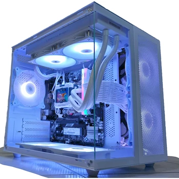 Imagen de referencia para Genérico PC Escritorio Gamer Blanca Ryzen 7 5700G Radeon Vega Enfriamiento Líquido con Pantalla LED 32GB RAM 1TB NVMe SSD Computadora Gamer