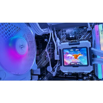 Imagen 2 de Genérico PC Escritorio Gamer Blanca Ryzen 7 5700G Radeon Vega Enfriamiento Líquido con Pantalla LED 32GB RAM 1TB NVMe SSD Computadora Gamer