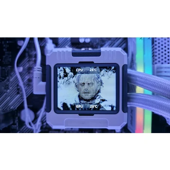 Imagen 3 de Genérico PC Escritorio Gamer Blanca Ryzen 7 5700G Radeon Vega Enfriamiento Líquido con Pantalla LED 32GB RAM 1TB NVMe SSD Computadora Gamer