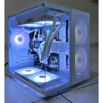 Imagen 5 de Genérico PC Escritorio Gamer Blanca Ryzen 7 5700G Radeon Vega Enfriamiento Líquido con Pantalla LED 32GB RAM 1TB NVMe SSD Computadora Gamer