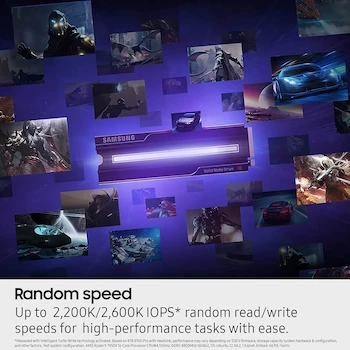 Imagen 5 de Samsung 9100 PRO SSD Interno 4TB con Disipador de Calor Negro PCIe Gen 5.0 x4 NVMe M.2 2280 Serie PRO