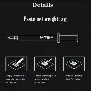 Imagen 4 de KOPIRA Pasta Térmica de Enfriamiento Gris 2g para CPU GPU VGA Discos Duros Disipadores de Calor en Ordenadores y Componentes Electrónicos