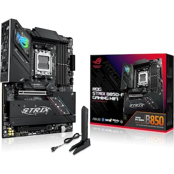Imagen de referencia para ASUS ROG Strix B850-F Gaming WiFi ATX Motherboard, Model 90MB1J70-M0AAY0, Series ROG Strix, Black, AMD B850 Chipset, AM5 Socket for Ryzen Processors, DDR5 Memory up to 256GB, 4x DIMM Slots, Size 30.5 cm x 24.4 cm