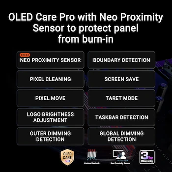 Imagen 4 de ASUS ROG Swift OLED PG27UCDM Monitor Gaming QD-OLED 27 Pulgadas 4K Negro Serie ROG Swift