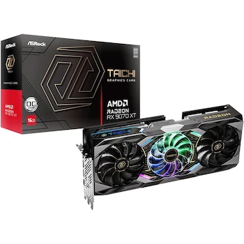 Imagen de referencia para ASRock AMD Radeon RX 9070 XT Taichi 16GB OC Graphics Card 16GB GDDR6