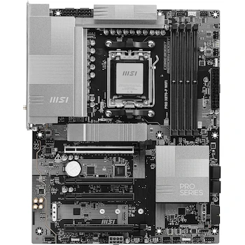 Imagen 2 de MSI Pro X870-P WiFi V1 ProSeries Motherboard ATX Black AMD Ryzen 9000/8000/7000 Series AM5 DDR5