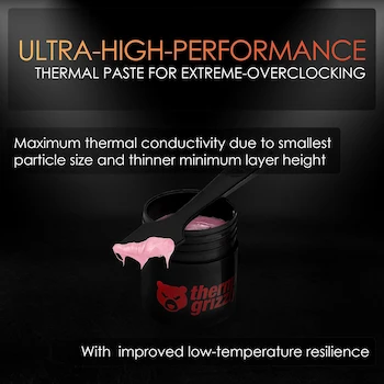 Imagen 3 de Thermal Grizzly Kryonaut Extreme Pasta Térmica 2g (TG-KE-002-R) - Gris - Conductividad 14.2 W/mK - Rango -250°C a +350°C