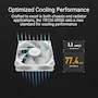 Miniatura de ASUS TUF Gaming TR120 Ventilador Blanco ARGB de 120 mm Marco 28 mm Matriz LED Doble Capa Patrón Lateral