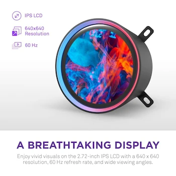 Imagen 3 de NZXT Kraken Elite v2 360mm RGB AIO CPU Enfriador Líquido BK