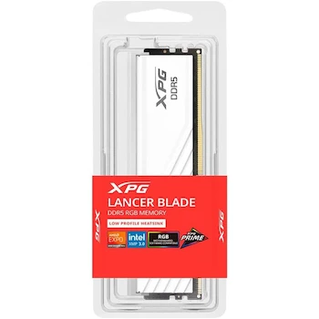 Imagen 3 de ADATA XPG Lancer Blade RGB DDR5 6000MT/s 16GB White Desktop RAM Module Model AX5U6000C4816G-SLABRWH Limited Lifetime Warranty