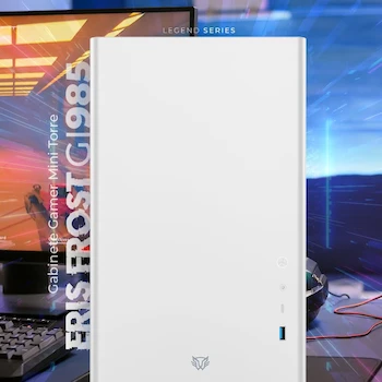 Imagen 5 de Balam Rush Eris Frost GI985 BR-935647 Gabinete Gamer Mini Torre, Panel Lateral de Cristal Templado, Blanco, Compatible con Micro ATX y Mini ITX, Longitud Máx GPU 355 mm, Altura Máx Disipador 168 mm, Fuente de Poder ATX Superior