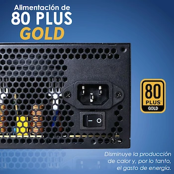 Imagen 2 de Archy MAX02 Fuente de Poder Gaming 750W 80 Plus Gold para PC Gamer Color Negro con Ventilador de 120mm