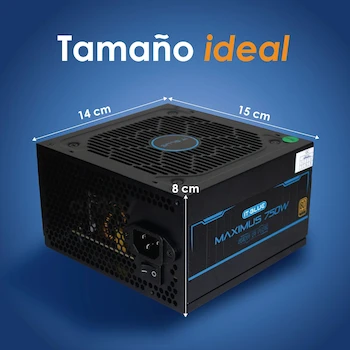 Imagen 4 de Archy MAX02 Fuente de Poder Gaming 750W 80 Plus Gold para PC Gamer Color Negro con Ventilador de 120mm