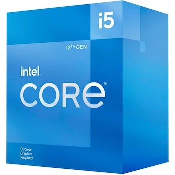 Imagen de referencia para Procesador de Escritorio Intel Core i5-12400F, 12ª Generación, Serie Alder Lake, 6 Núcleos (6P+0E), 12 Hilos, Frecuencia Base 2.5 GHz, Socket LGA 1700, Caché 18 MB, Chipset Serie 600, Modelo BX8071512400F