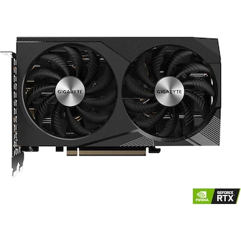 Imagen 3 de Tarjeta Gráfica Gigabyte GeForce RTX 3060 WINDFORCE OC 12G REV2.0, Color Negro, Modelo GV-N3060WF2OC-12GD REV2.0, Capacidad 12 GB GDDR6 192 bits, Tamaño 198 mm x 121 mm x 39 mm