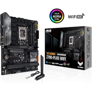 Imagen 2 de ASUS TUF Gaming Z790-Plus WiFi Intel Z790 LGA 1700 ATX Gaming Motherboard Black for Intel 14th, 13th & 12th Gen Processors, Dimensions 30.5 x 24.4 cm, Model: Z790-Plus WiFi, Series: TUF Gaming