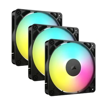 Imagen de referencia para Corsair RS120 ARGB Ventiladores PWM 120mm Serie RS Paquete Triple Negro