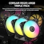 Miniatura de Corsair RS120 ARGB Ventiladores PWM 120mm Serie RS Paquete Triple Negro