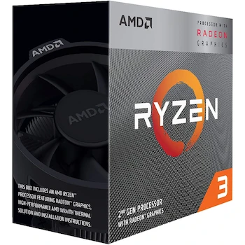 Imagen 2 de Procesador AMD Ryzen 3 3200G con Gráficos Integrados Radeon Vega 8, 4 Núcleos, 4 Hilos, Velocidad Base 3.6 GHz, Socket AM4, Caché Total 6 MB, TDP 65 W, Arquitectura Zen+, Proceso 12 nm, Incluye Disipador Wraith Stealth