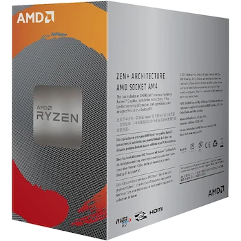 Imagen 3 de Procesador AMD Ryzen 3 3200G con Gráficos Integrados Radeon Vega 8, 4 Núcleos, 4 Hilos, Velocidad Base 3.6 GHz, Socket AM4, Caché Total 6 MB, TDP 65 W, Arquitectura Zen+, Proceso 12 nm, Incluye Disipador Wraith Stealth