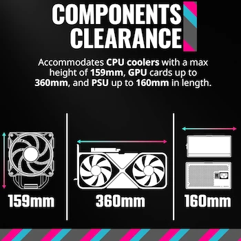 Imagen 3 de Cooler Master MasterBox Q300L MCB-Q300L-KANN-S00 - Gabinete Micro-ATX Mini Tower, Panel Lateral Acrílico Transparente, Filtro de Polvo Magnético, Negro