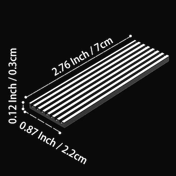 Imagen 4 de GLOTRENDS Disipador Térmico Aluminio 22x70x3mm para SSD M.2 2280, Compatible PC/PS5/PS5 Slim, Incluye Almohadilla Térmica (ASIN B076YZMQR5)