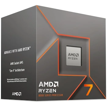 Imagen 3 de AMD Procesador Ryzen 7 8700F, Serie Ryzen 8000, 8 Núcleos, Socket AM5, con Disipador Wraith Stealth, Modelo 100-100001590BOX