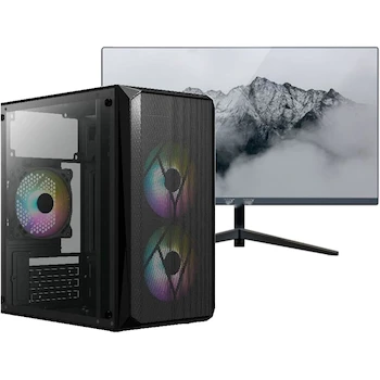 Imagen de referencia para Lucky Owl PC Gamer Escritorio Ryzen 3 3200G 16GB DDR4 RAM (2x8) 3200MHz SSD 1TB Adaptador WiFi Combo Monitor 21"