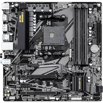 Imagen 2 de GIGABYTE B550M DS3H AC R2 Placa base AMD AM4 Micro ATX DDR4 PCIe 4.0 M.2 HDMI DVI-D Negra