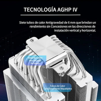 Imagen 2 de Thermalright Phantom Spirit 120 Enfriador de Aire para CPU Dual Tower 120mm Negro Modelo PS120 Serie Phantom Spirit