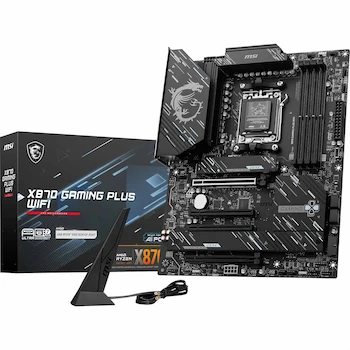 Imagen de referencia para MSI X870 Gaming Plus WiFi V1 Placa Base Motherboard ATX Negra AMD AM5 Serie X870