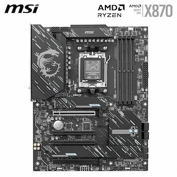 Imagen 2 de MSI X870 Gaming Plus WiFi V1 Placa Base Motherboard ATX Negra AMD AM5 Serie X870