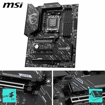 Imagen 3 de MSI X870 Gaming Plus WiFi V1 Placa Base Motherboard ATX Negra AMD AM5 Serie X870