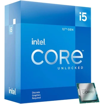 Imagen de referencia para Intel Core i5-12600KF 12th Generation Alder Lake Desktop Processor, 10 Cores (6 Performance + 4 Efficient), Base Frequency 3.7 GHz, 20 MB Smart Cache, 125W TDP, LGA 1700 Socket, Part Number BX8071512600KF