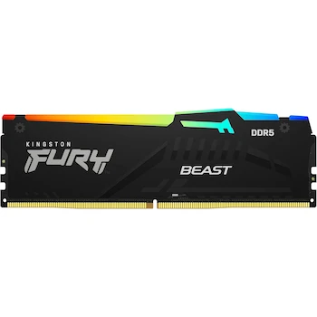 Imagen de referencia para Kingston FURY Beast RGB DDR5 Memoria 16GB 1x16GB DIMM Negro Single Module Intel XMP Modelo KF556C40BBA-16