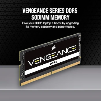 Imagen 2 de Corsair Vengeance SODIMM DDR5 RAM 16GB (2x8GB) Negro Modelo CMSX16GX5M2A4800C40