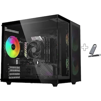 Imagen 3 de Lucky Owl PC Gamer Escritorio AMD Ryzen 5 8500G, RAM 16GB (8x2) DDR5 5600MHz Sin RGB, SSD 1TB, Fuente Poder PROBE600B-BKCUS, Motherboard MSI Pro A620M-E, Adaptador WiFi